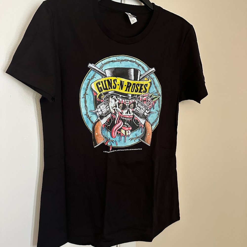 VINTAGE ROCK TEE: Guns and Roses, Womens L
